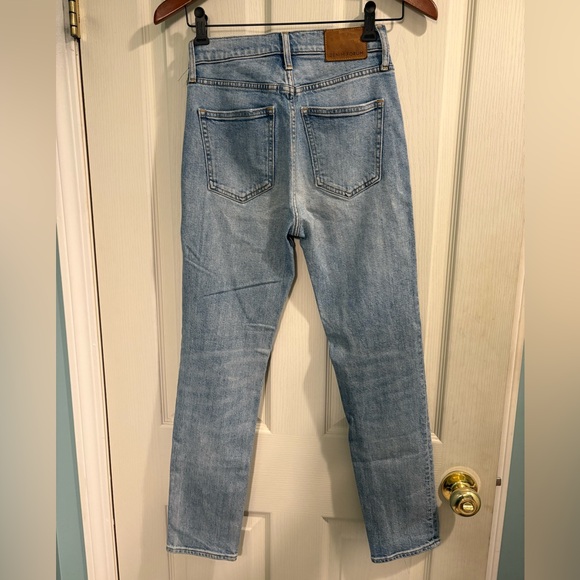 Denim Forum Light Blue Yoko High Rise Slim Jeans - Picture 3 of 4